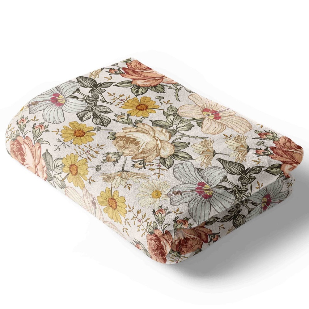 Caden Lane Peyton Vintage Floral Crib Sheet - SOLD OUT